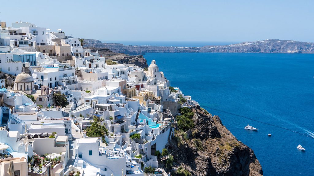 Santorini Island in Greece