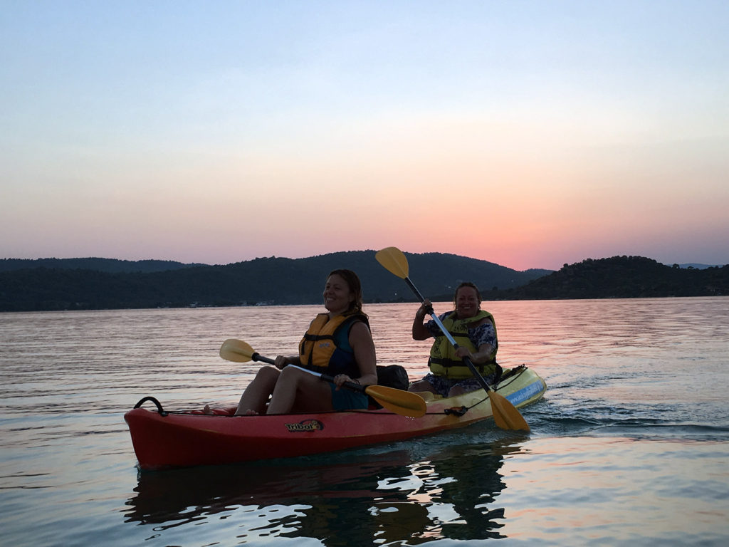 Sunset Sea Kayak Trip in Halkidiki