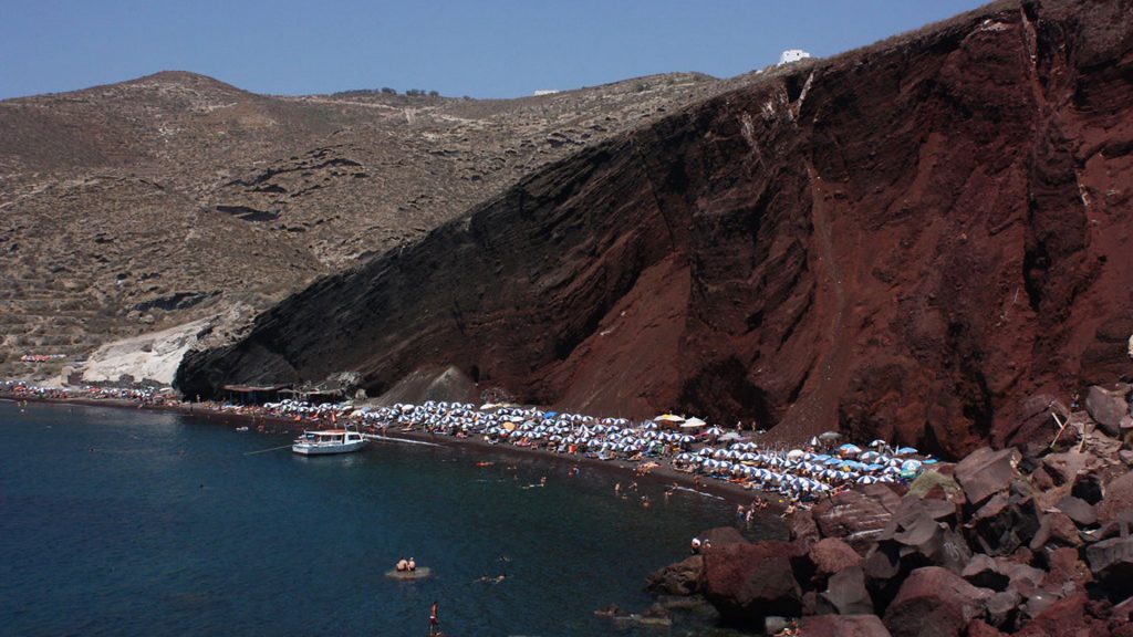 Akrotiri Tour in Santorini - Red beach