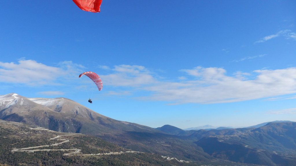 Paragliding Tandem Flight over Mt Olympus