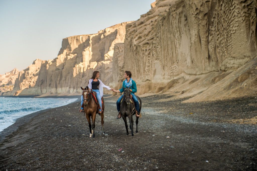 Santorini Horse Riding at Eros Beach